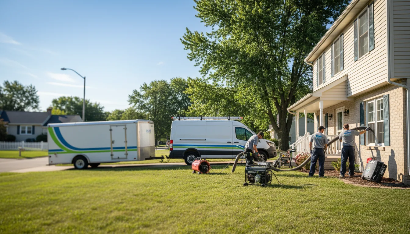 Flooded Basement Restoration And Cleanup With Repair in Saint Jacob, IL near me
